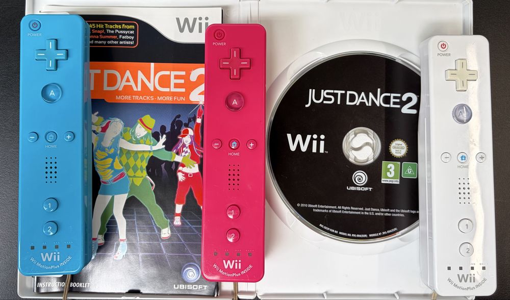 Pack 3 Comando Motion Wii+ Just Dance 2 Holografico