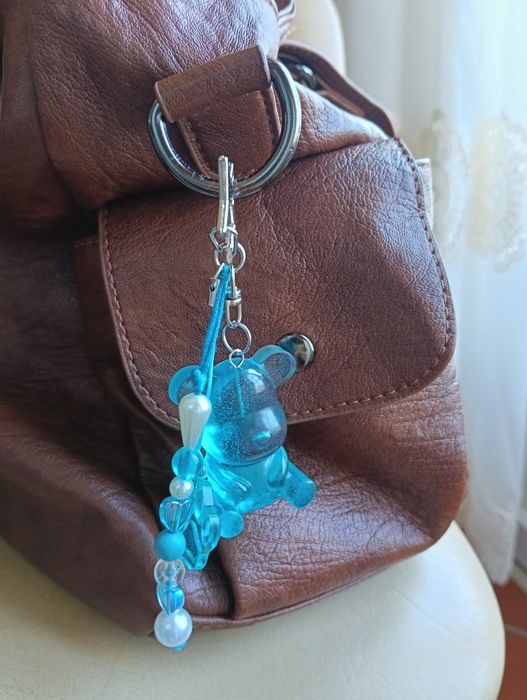Bag charm artesanal urso