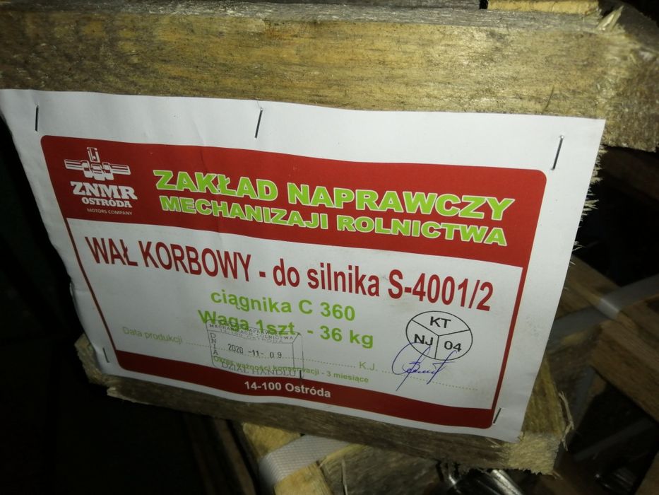 Wał korbowy URSUS C-360 360 ZNMR Ostróda  Ostródzki