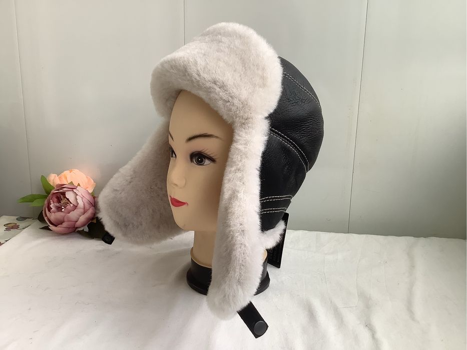 Шапка ушанка овчина чоловіча жіноча