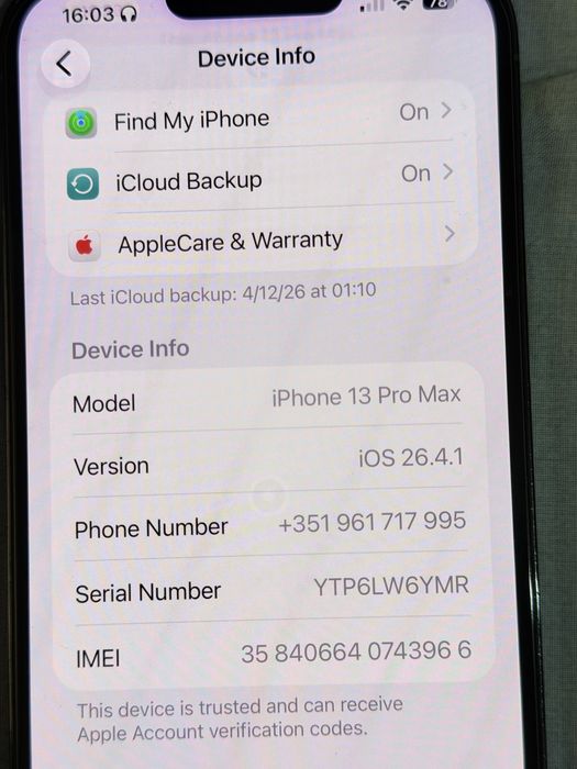 Iphone 13 pro max 128 gb