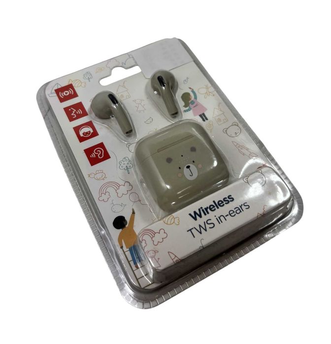 TWS In-Ears Słuchawki douszne szare