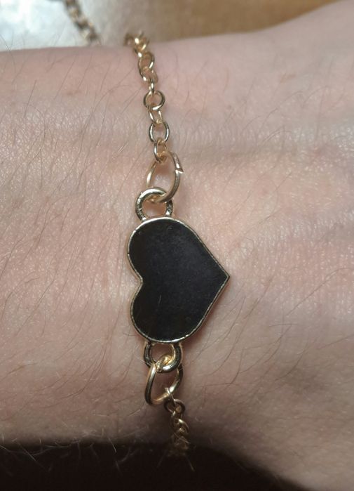 Bransoletka serce nowa