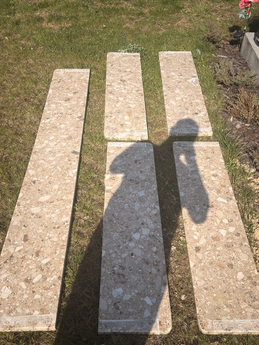 Parapet aglomarmur Botticino 4cm/ 4 sztuki