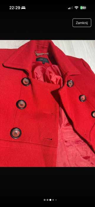 Czerwona bosmanka/plaszcz damski