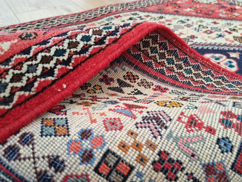 Przepiękny Irański ręcznie tkany wełniany dywan Abadeh 80x134cm