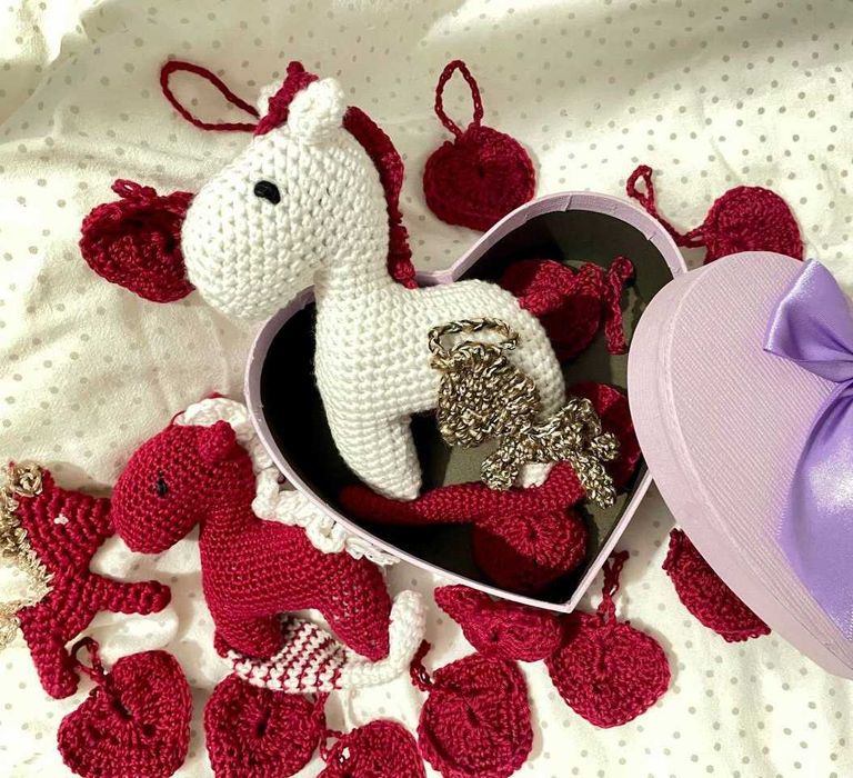 Брелок на сумку прикраса на ялинку ручної роботи