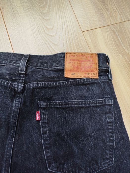 Levi's premium 501 skinny.Чорні чоловічі джинсиW 32L34.