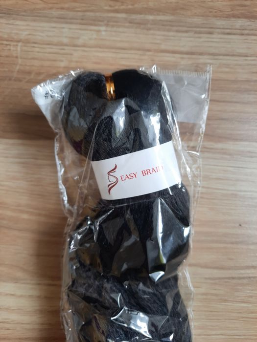 Włosy czarne doczepiane długie 65 cm pasmo nowe
