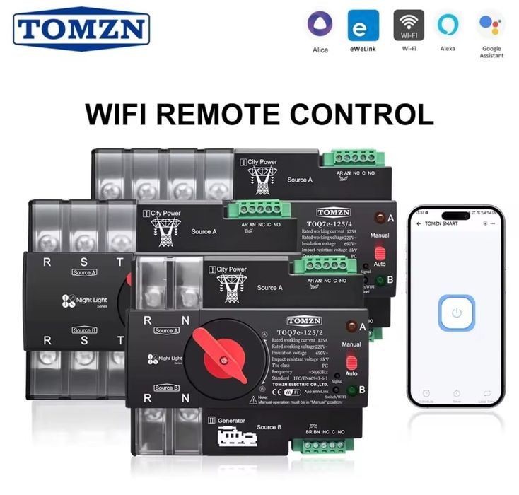 АВР Tomzn 25- 125А, 2р, 3р, 4р , оригінал