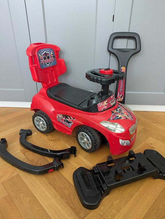 Milly Mally Jeździk 3w1 Pojazd Happy Red pchacz samochód