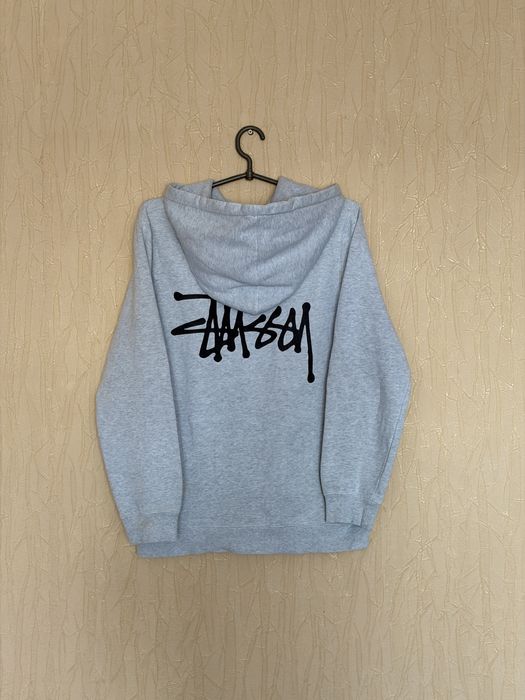 Чоловіче худі Stussy Basic Logo Grey (Оригінал, розмір S)