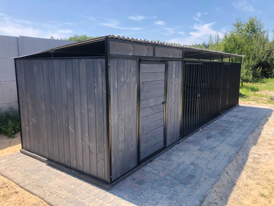 Kojec dla psa , Box+ wiatka.