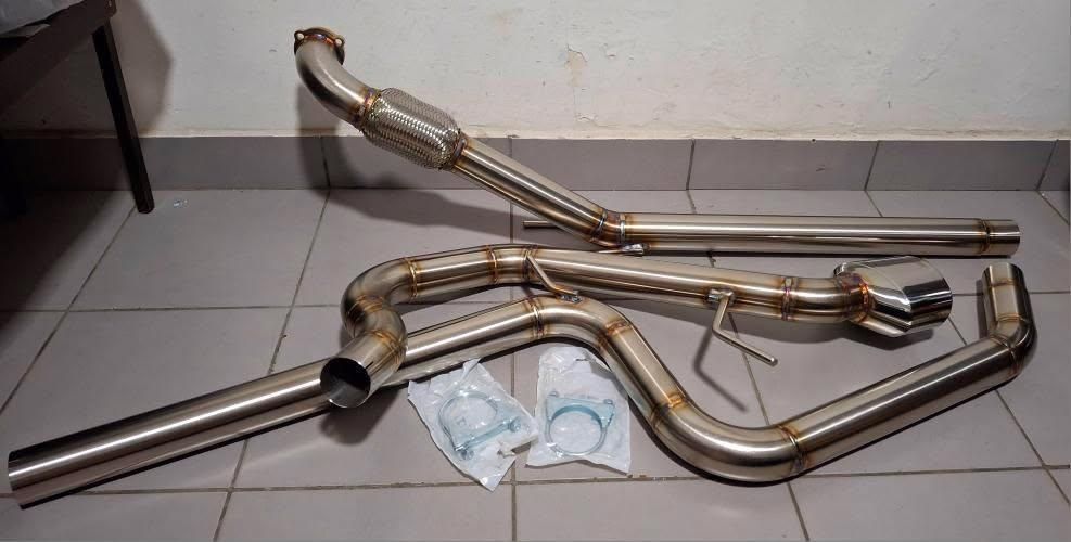 Linha escape inox tdi