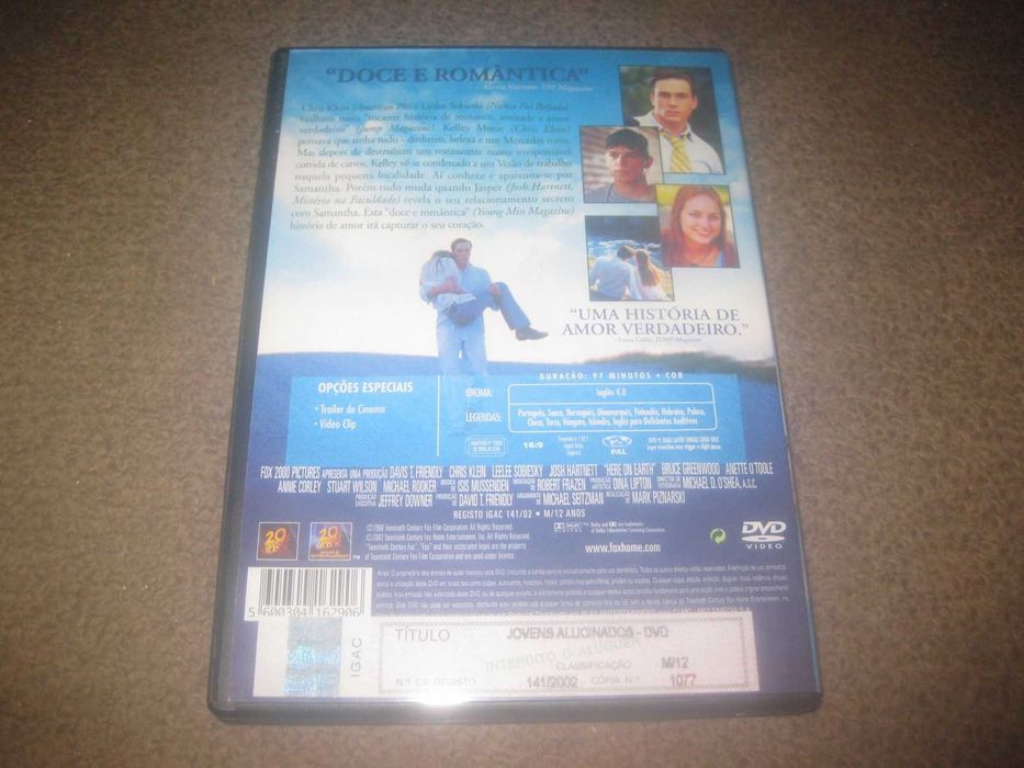 DVD "Jovens Alucinados" com Josh Hartnett/Raro!