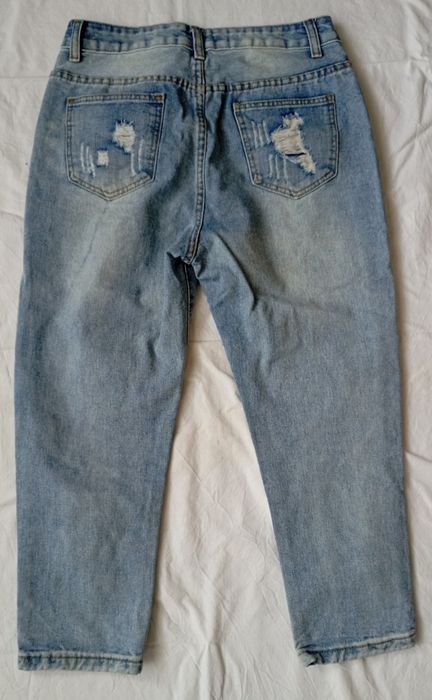 Джинси, капрі, світлі з декором