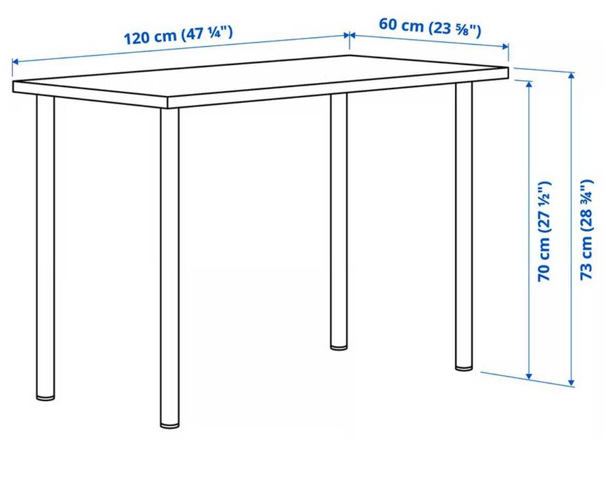 Secretária IKEA azul