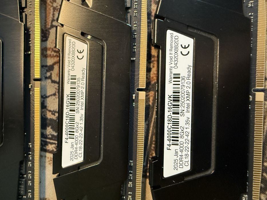 ОЗУ Ddr4 g.skill ripjaws 4000