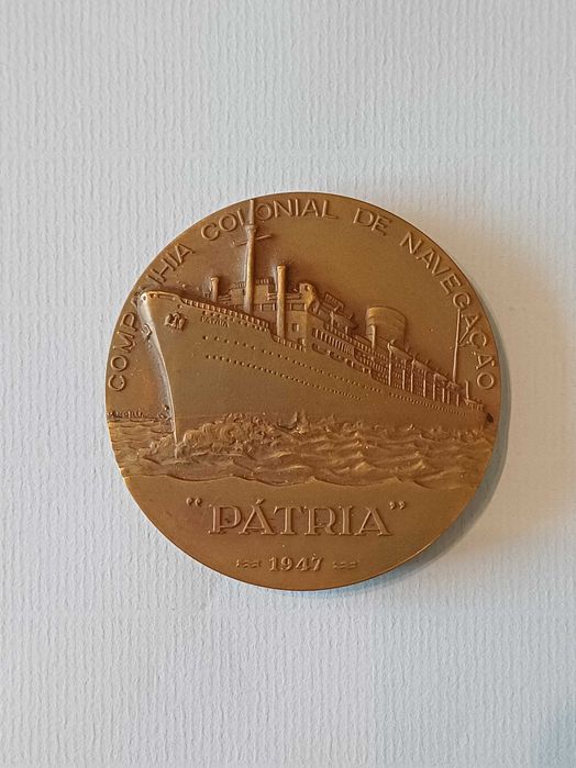 Medalha 'Pátria' da Companhia Colonial de Navegação - 1947 - Bronze