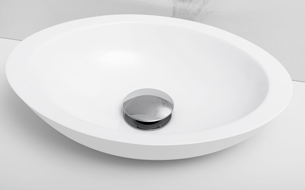 Korek Klik-Klak Do Umywalki Bez Przelewu Srebrny Chrom Do Łazienki Wc