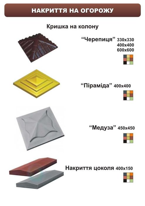 Продам бетонний паркан