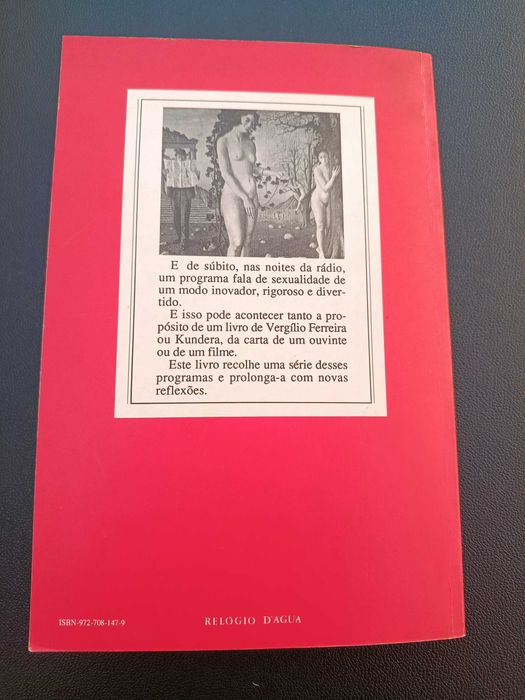 Livro "O Sexo dos Anjos", Júlio Machado Vaz