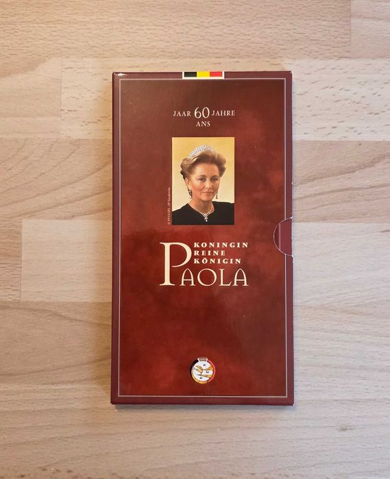 Moeda comemorativa em prata da Rainha Paola da Bélgica, 1997