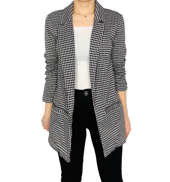 Czarny żakiet pepitka M 38