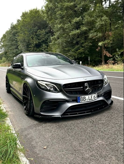 Губа на передний бампер Mercedes w213 e63 сплитер накладка на бампер