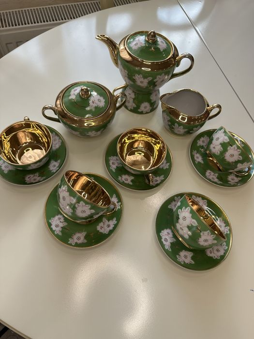 Чайный сервиз Полонне 40-х годов « Яблуневий цвіт»