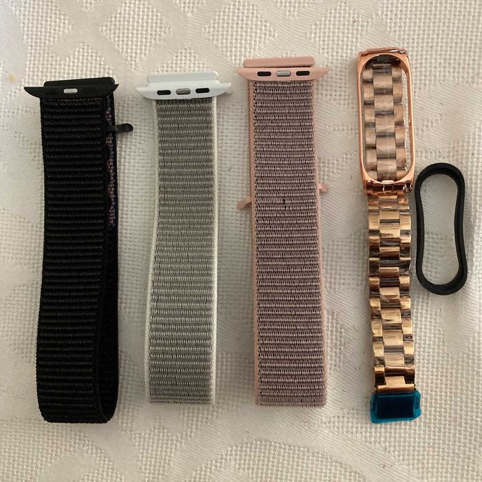 PULSEIRAS em aço inox e pele p/ relógios.