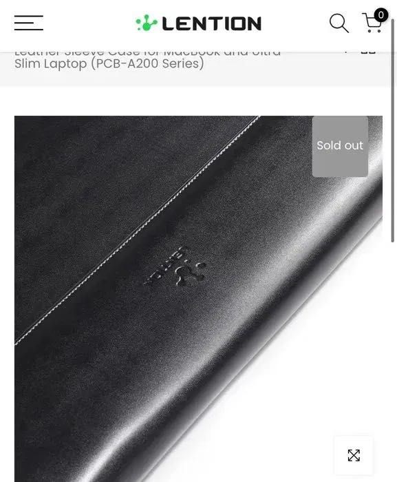 Шкіряний чохол для ноутбука, чохол недорого, чохол Lention