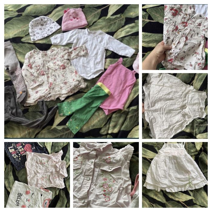 Wyprzedaż dziecięcych ubranek 68 i 74 body  zara hm