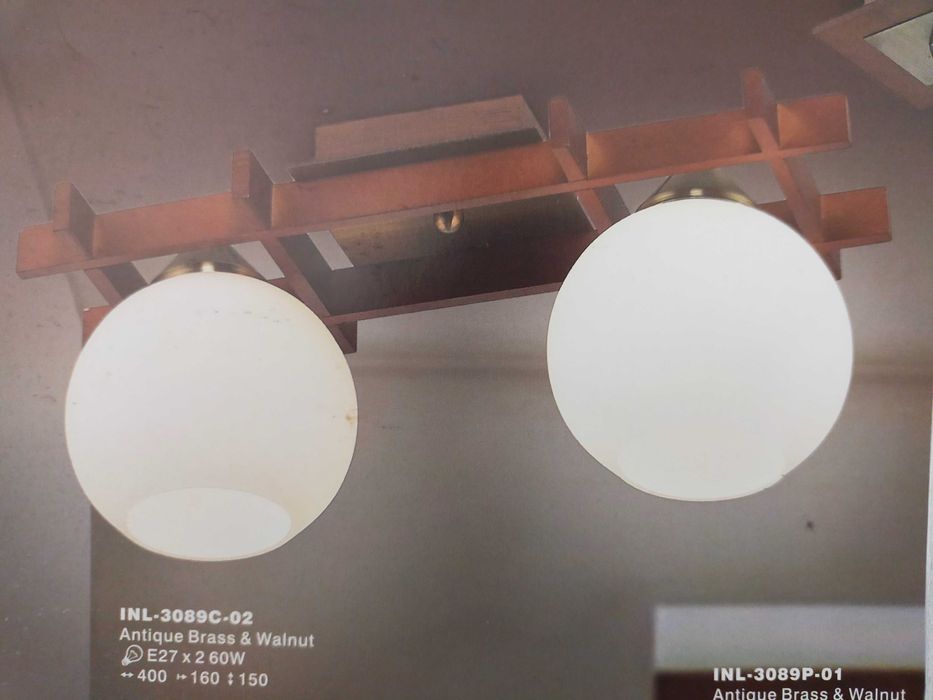 Комплект-люстра та два бра Чехія (великі лампочки) для квартири, офісу