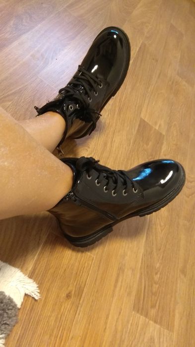 Новые кожаные туфли мериджейн 33-34 ECCO нюанс ботинки зима