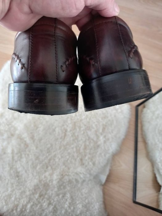 Buty skórzane oxfordy męskie Platinium r. 43