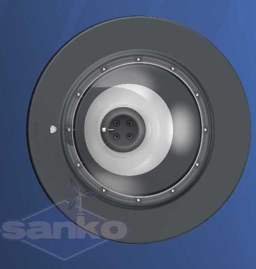 Lampa solarna parkowa LED Sanko ATHENA 18W 3/6 K 2800lm LiFePO4 154Wh