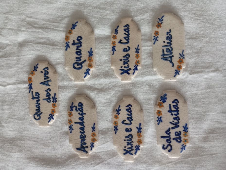 Porcelain Door Signs with Adhesive Backing