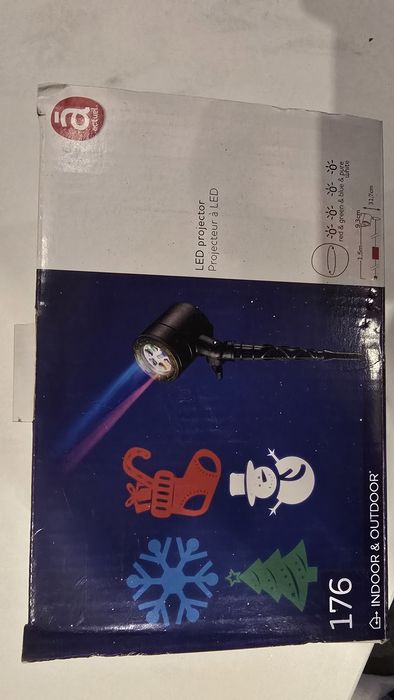 Projektor świąteczny led