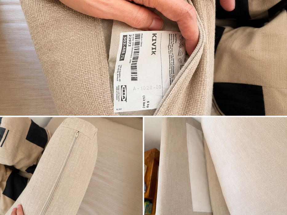 Chaise Longue IKEA KIVIK Bege