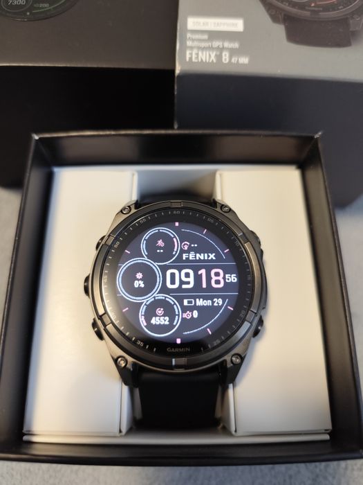 Garmin Fenix 8 Solar Sapphire 47mm - Jak nowy !