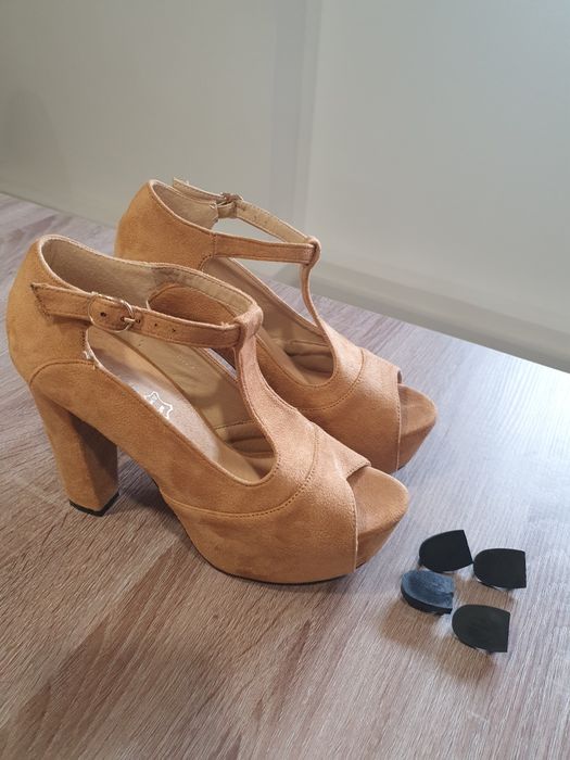 New Camel-Colored Sandals