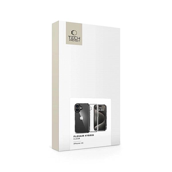 Etui Tech-Protect FlexAir Hybrid na iPhone 16 - przezroczyste