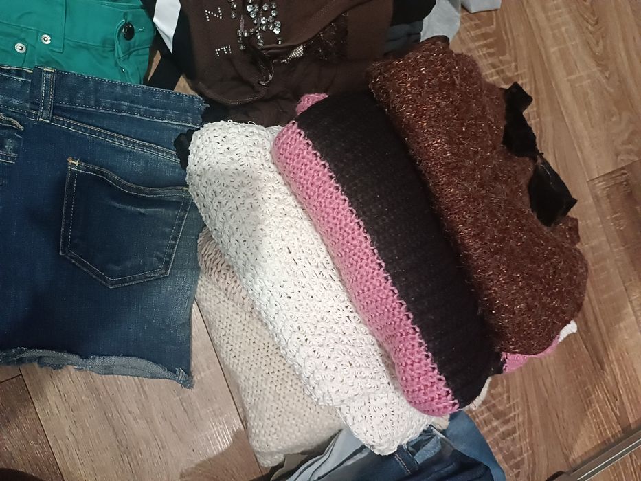 Mega pudło ubrań damskich s i m