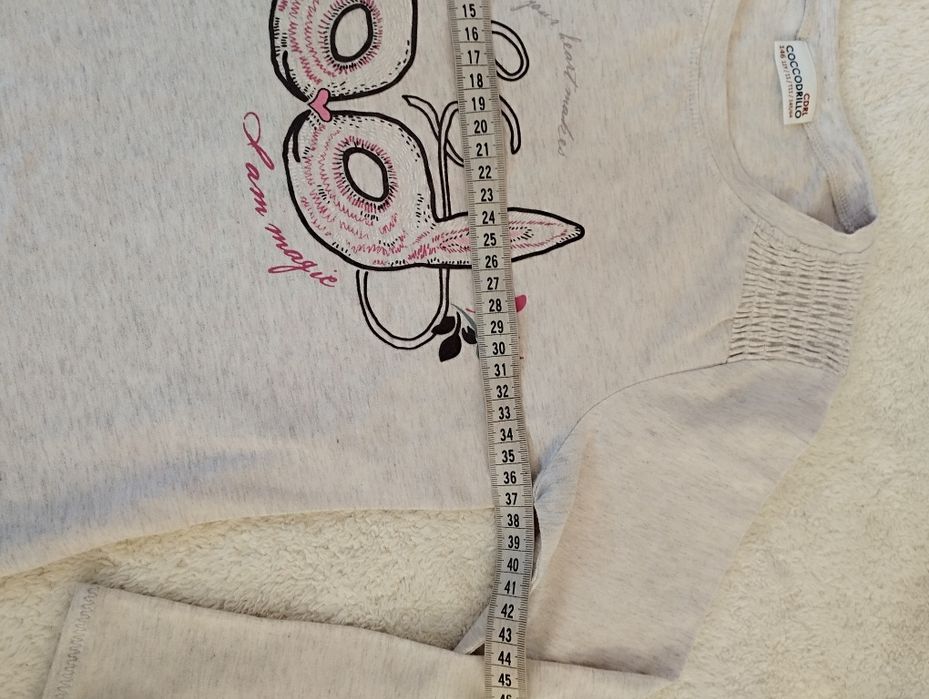 Bluzka t-shirt z długim rękawem r 146