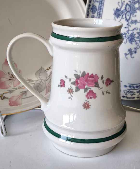 Kufel Ćmielów piękna stara porcelana