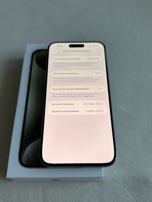 Фізична карта iPhone 15 Pro Max, 256gb, neverlock