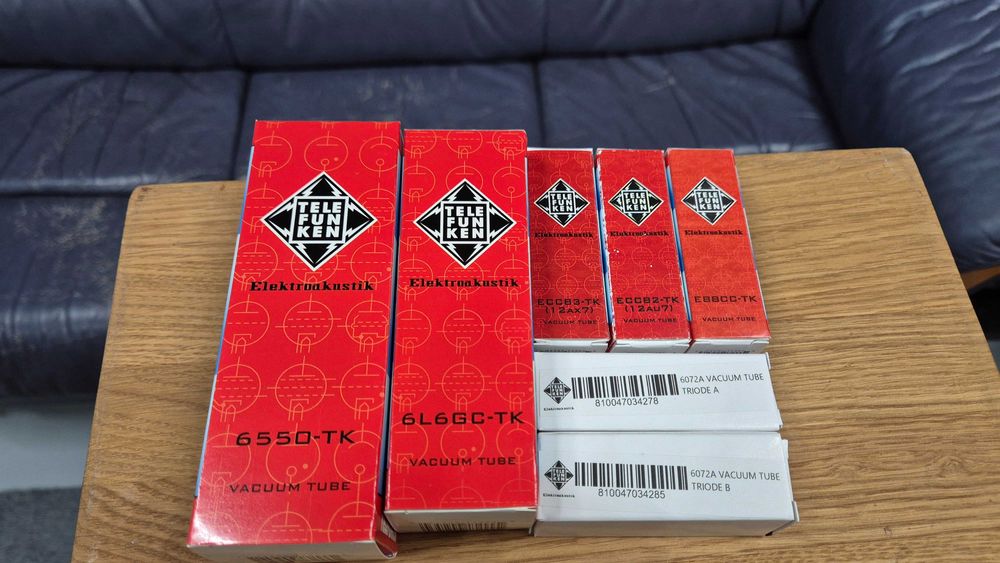 Радіо Лампи до лампових приладів та мікрофонів Telefunken