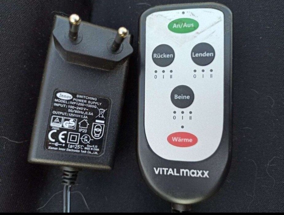 массажер с подогревом VitalMax, на автомобильное кресло, кушетку.