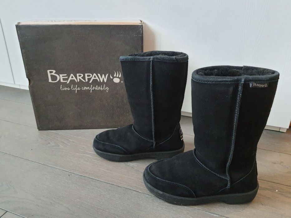 Чорні уггі Bearpaw Meadow оригінал р.35 5US устілка 22 см ідеал стан
